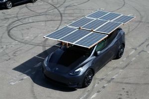 Solar Project Adds Solar Panels to the Top of a Tesla Model Y, But Will It Work? photo