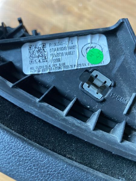 1083340-00-G Glove compartment BLK BASE Tesla Model 3 photo