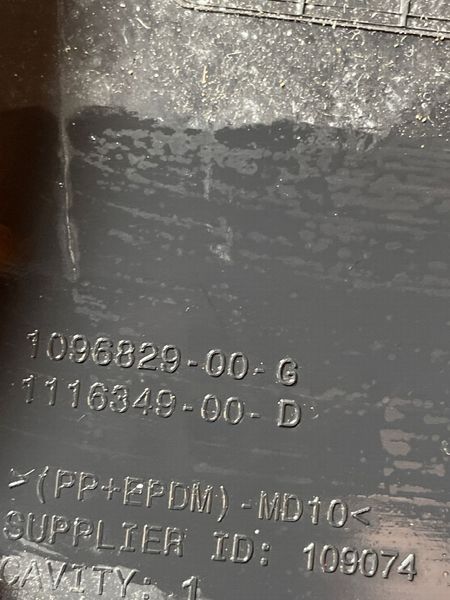1096829-00-G Кронштейн кріплення переднього номерного знаку Tesla Model 3 фото