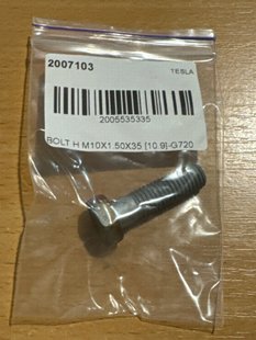 2007103 Steering column universal joint bolt M10X1.50X35 (10.9)-G720 Tesla Model S, SR, X photo