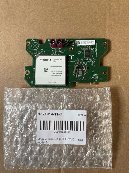 1521914-11-C Titan NA Modem (LTE) REV01 Tesla Model 3, SR, X, Y photo