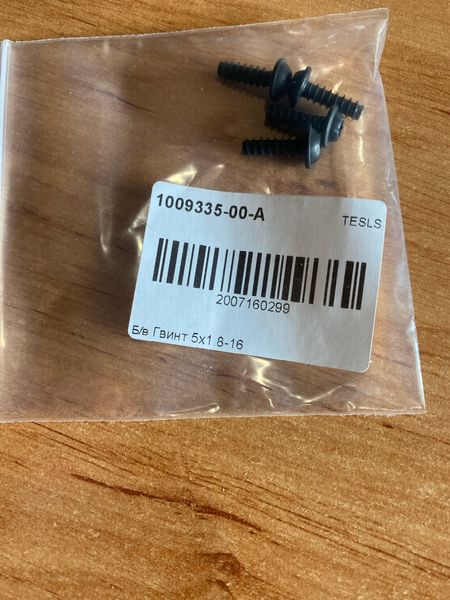 1009335-00-A Гвинт TRX WASHER M5X1.8-16 ZN Tesla Model 3, S, SR, X фото